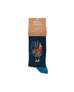 Wrendale Designs 'Colours of the Rainbow' Cockerel Men's Socks